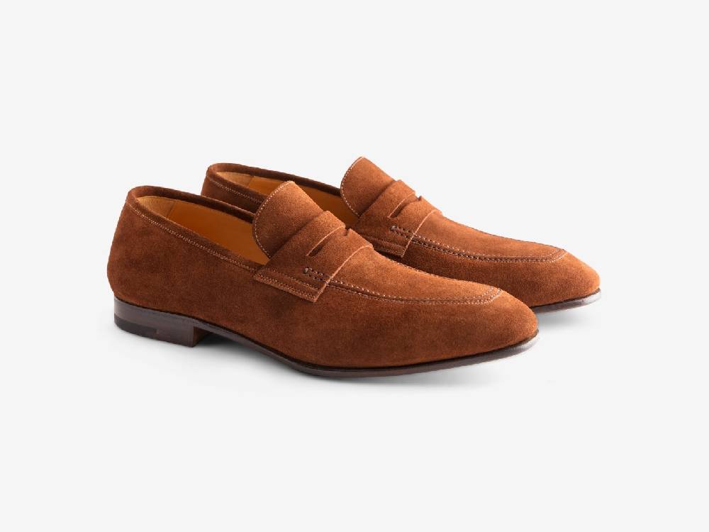 Paolo Sartori Art. 638 Mocassino In Camoscio Snuff