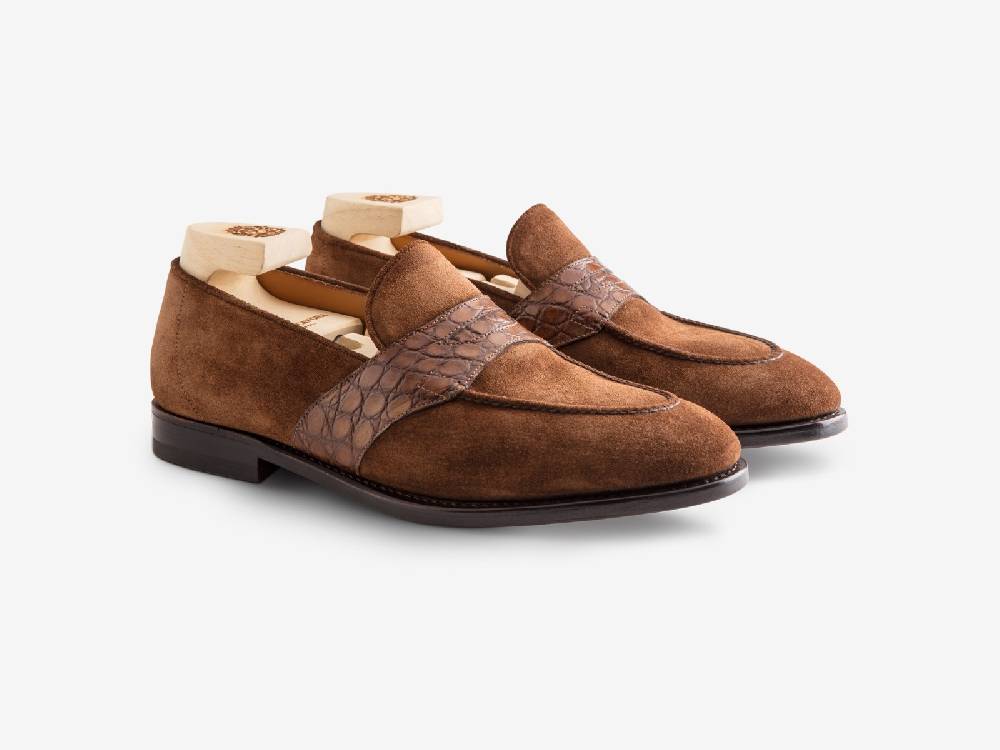 Paolo Sartori Art. 726 Loafer In Suede Snuff