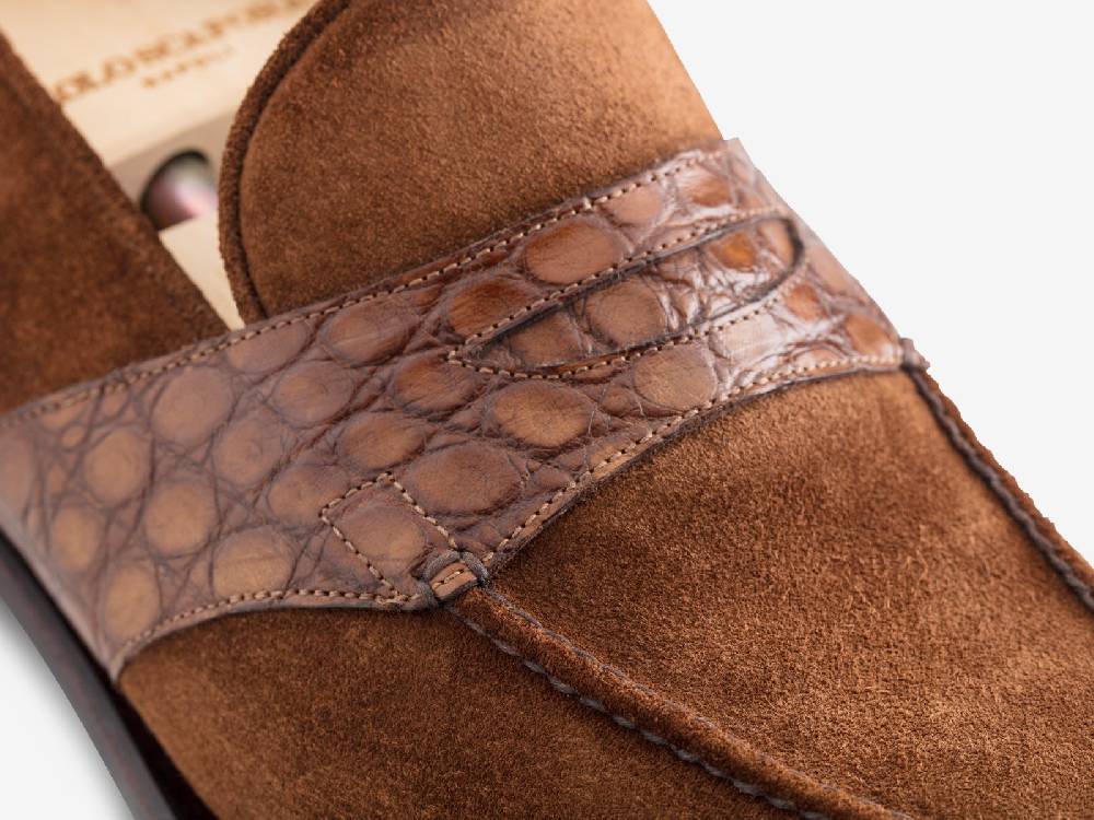 Paolo Sartori Art. 726 Loafer In Suede Snuff