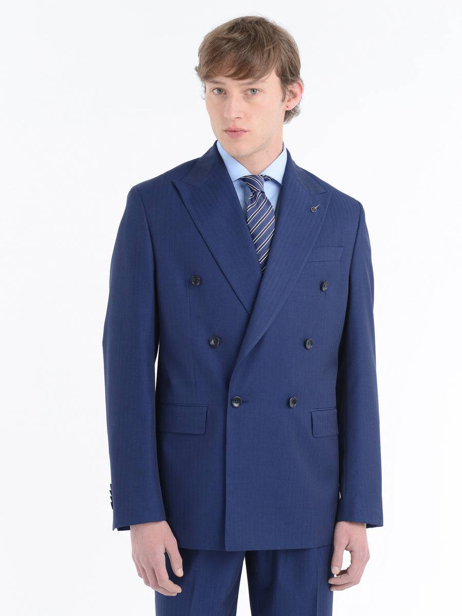 Paoloni Abito Doppiopetto Resca Effetto 'solaro' Misto Lana