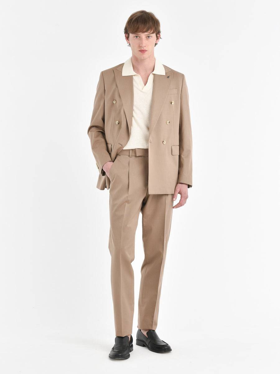 Paoloni Abito Doppiopetto Resca Effetto 'solaro' Misto Lana