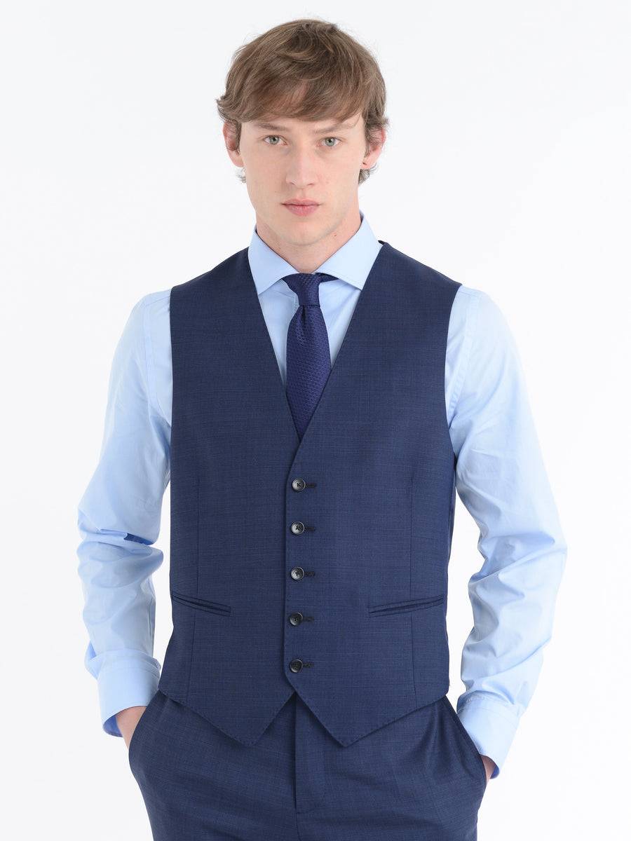 Paoloni Abito Con Gilet Microarmatura Lana Stretch