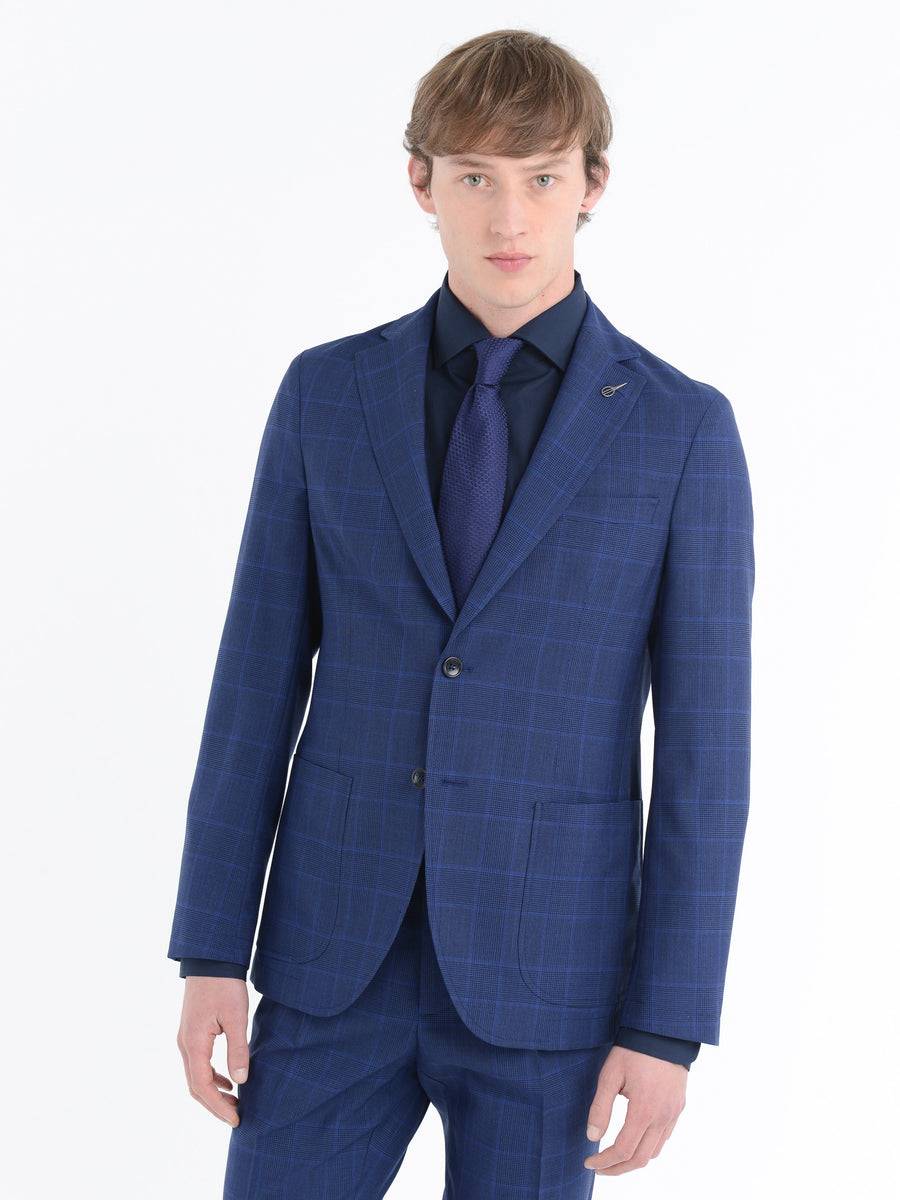 Paoloni Abito Sfoderato Check 'ton Sur Ton'