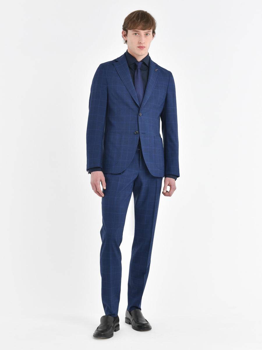 Paoloni Abito Sfoderato Check 'ton Sur Ton'