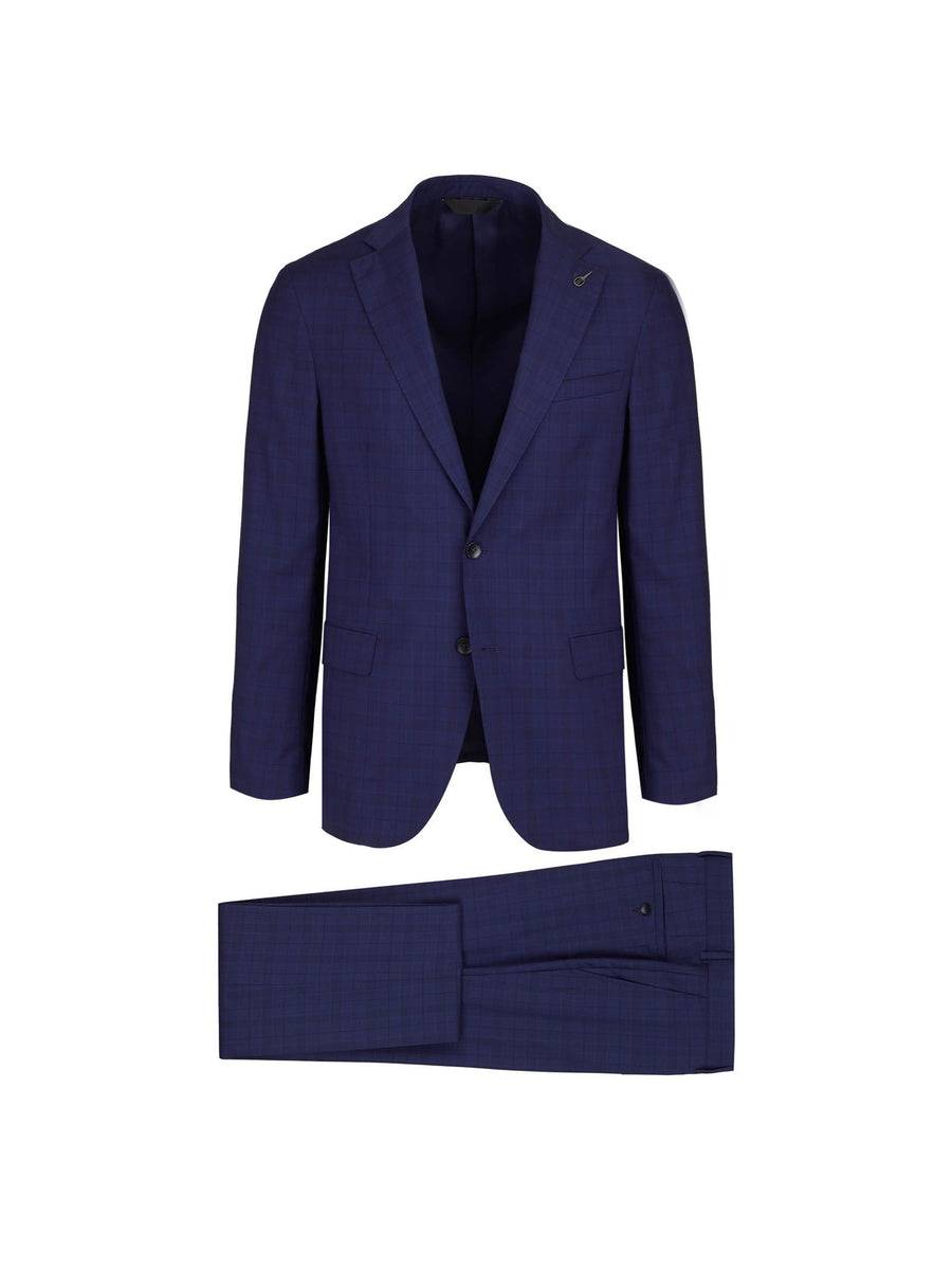 Paoloni Abito slim check lana 100`S