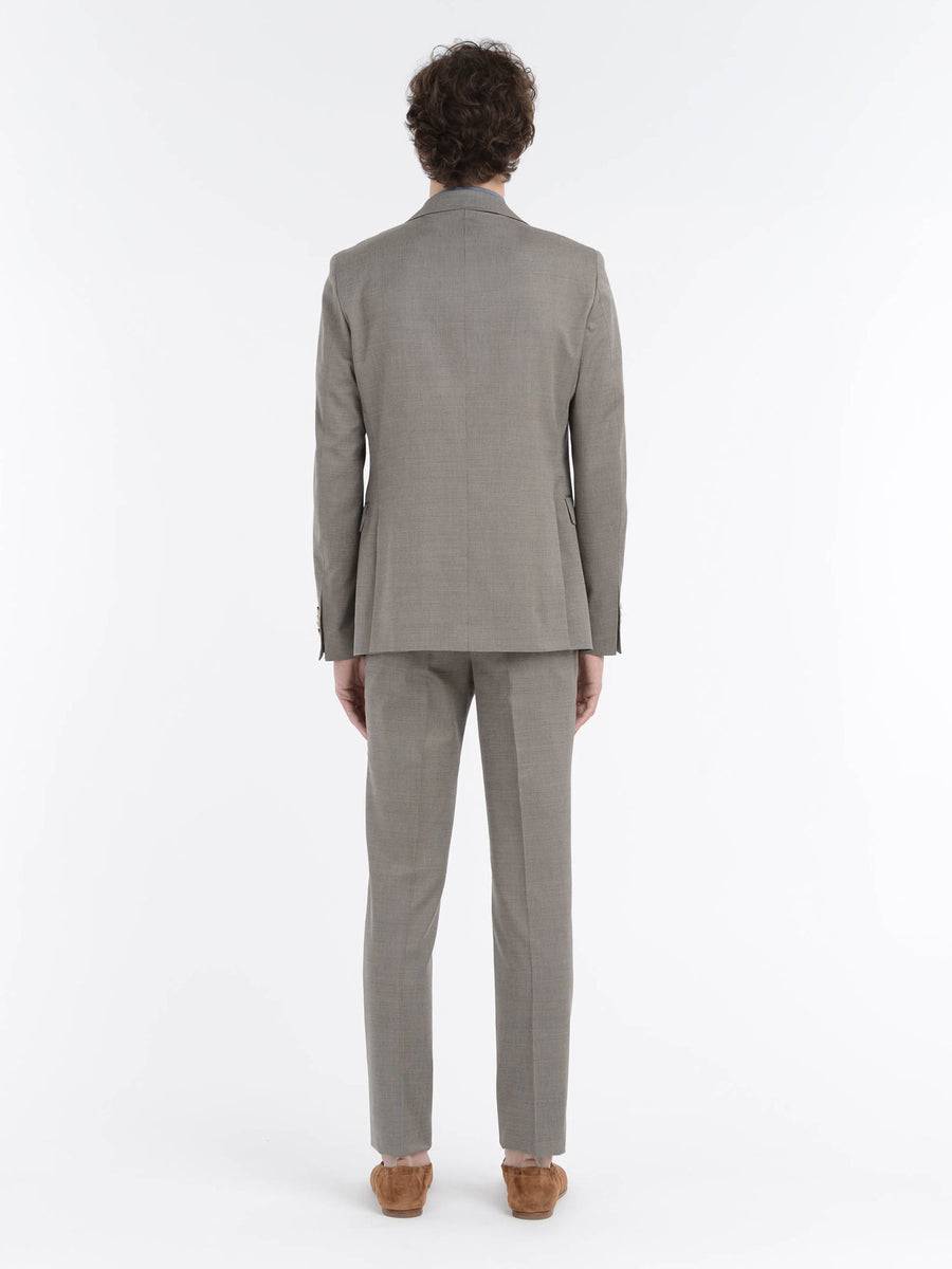 Paoloni Abito Slim Microarmatura Lana Cotone