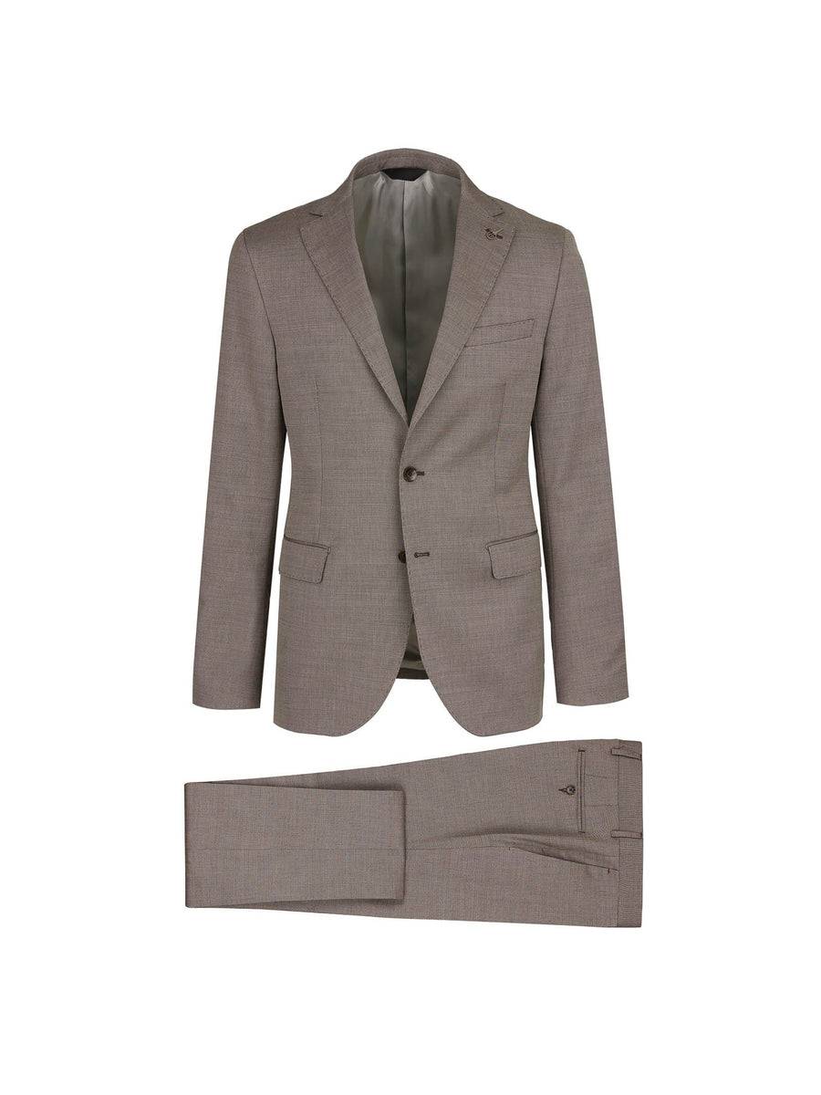 Paoloni Abito slim microarmatura lana cotone