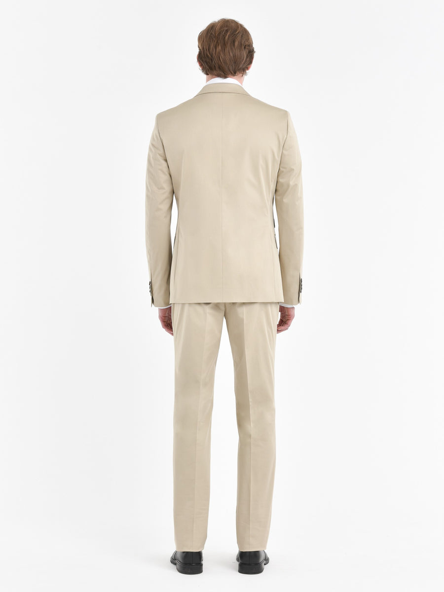 Paoloni Abito Slim Raso Di Cotone Stretch