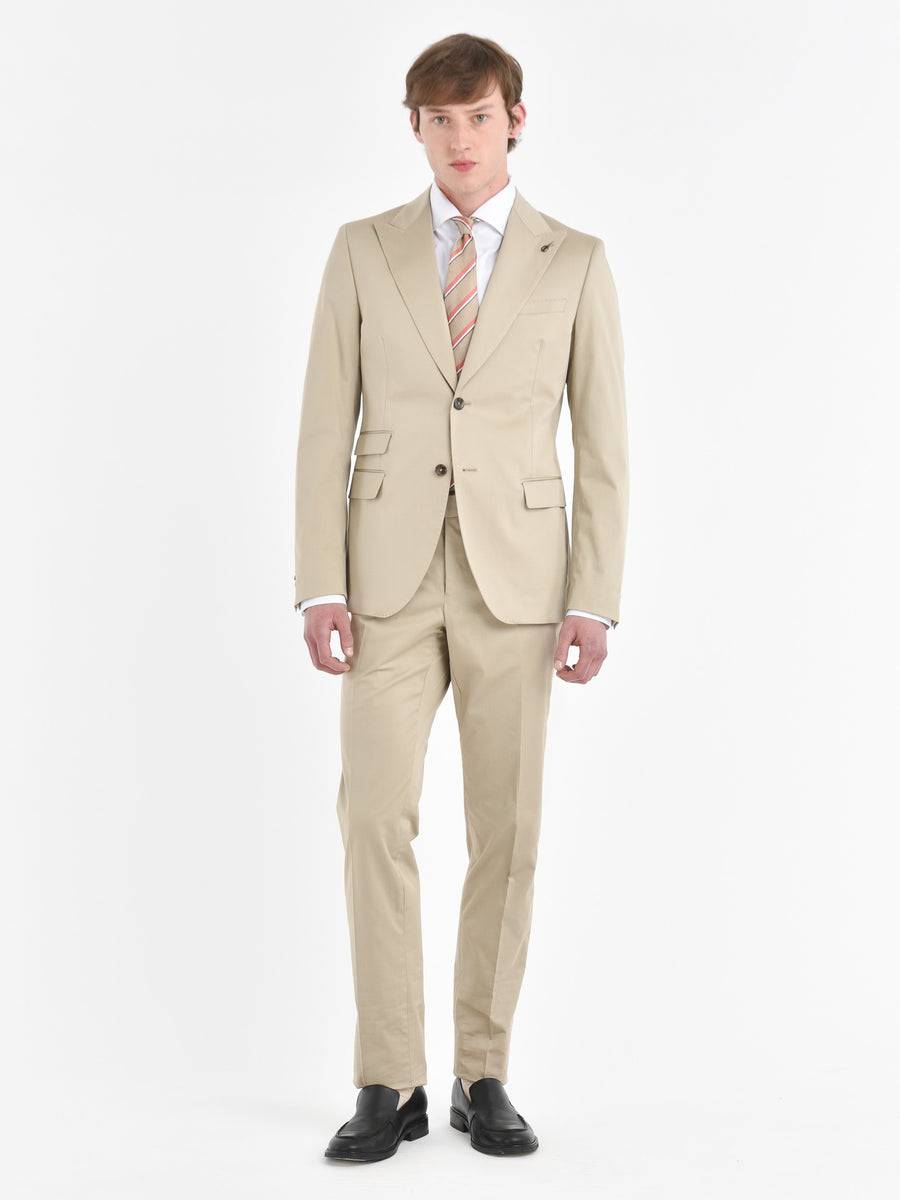 Paoloni Abito Slim Raso Di Cotone Stretch