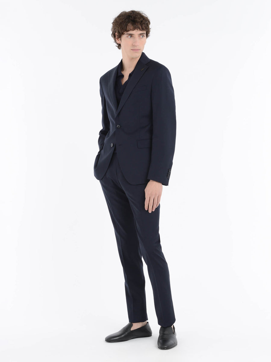 Paoloni Abito Slim Tela Di Lana Stretch