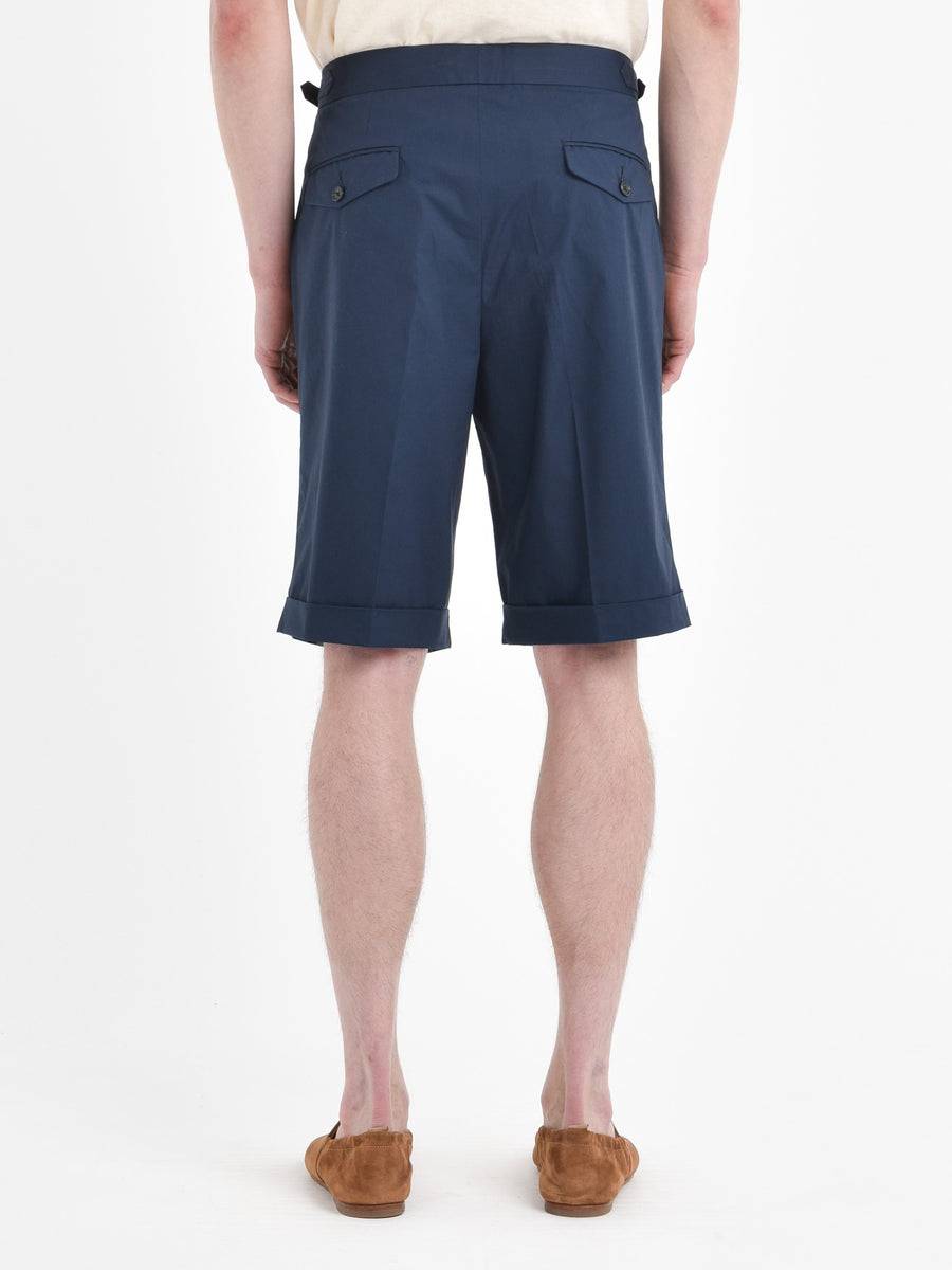 Paoloni Bermuda Con Risvolto Cotone Stretch