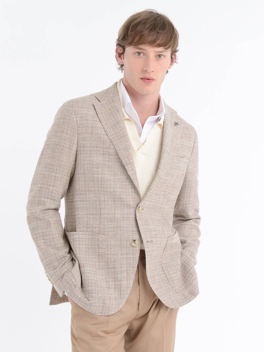 Paoloni Giacca Effetto Moulinè Stretch