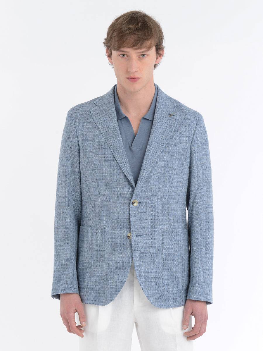 Paoloni Giacca Effetto Moulinè Stretch