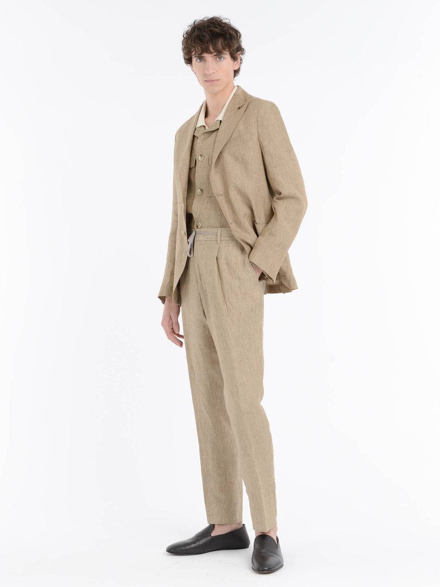 Paoloni Giacca In Lino Delavè