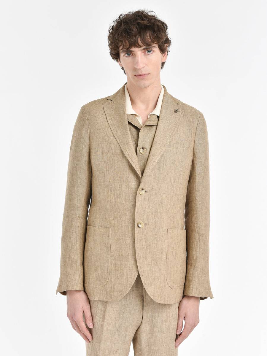 Paoloni Giacca In Lino Delavè