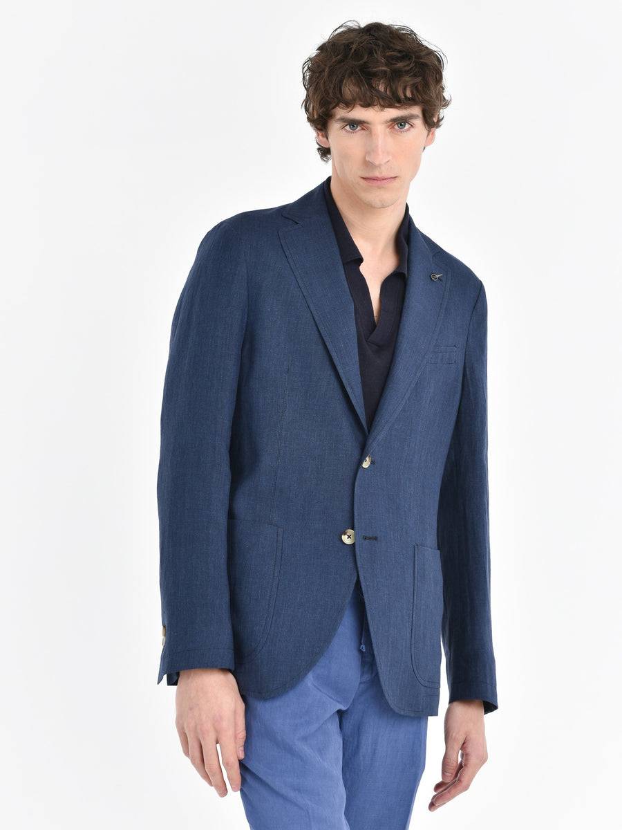 Paoloni Giacca In Lino Delavè