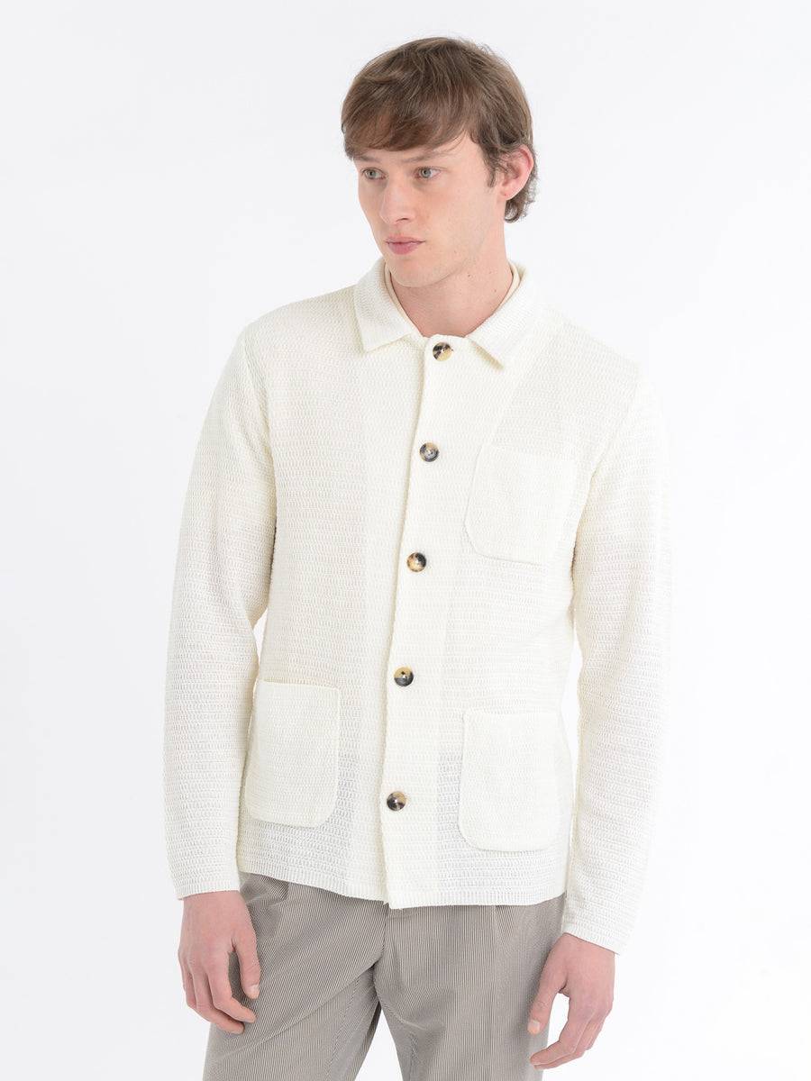 Paoloni Overshirt In Maglia Misto Cotone