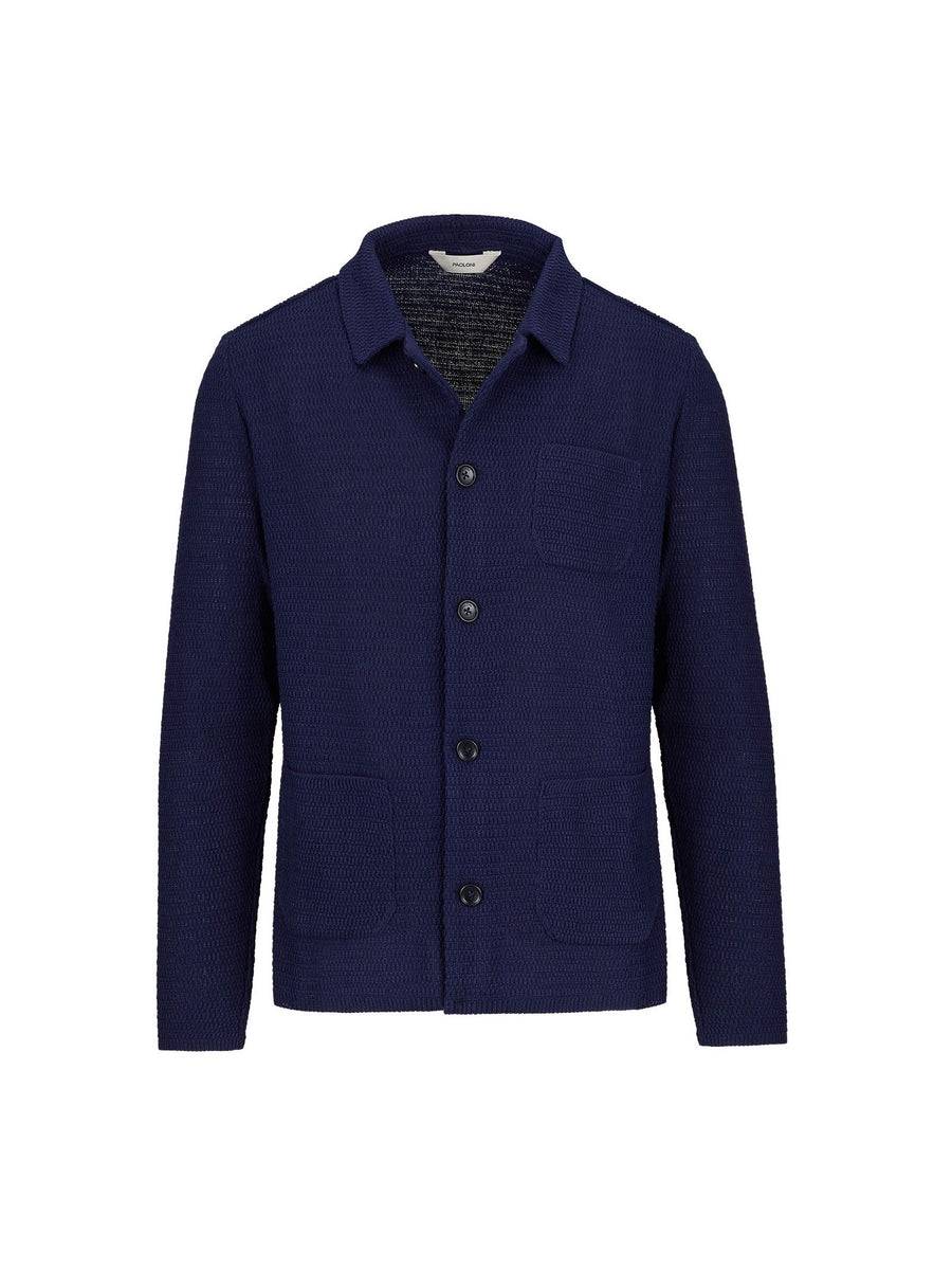 Paoloni Overshirt in maglia misto cotone