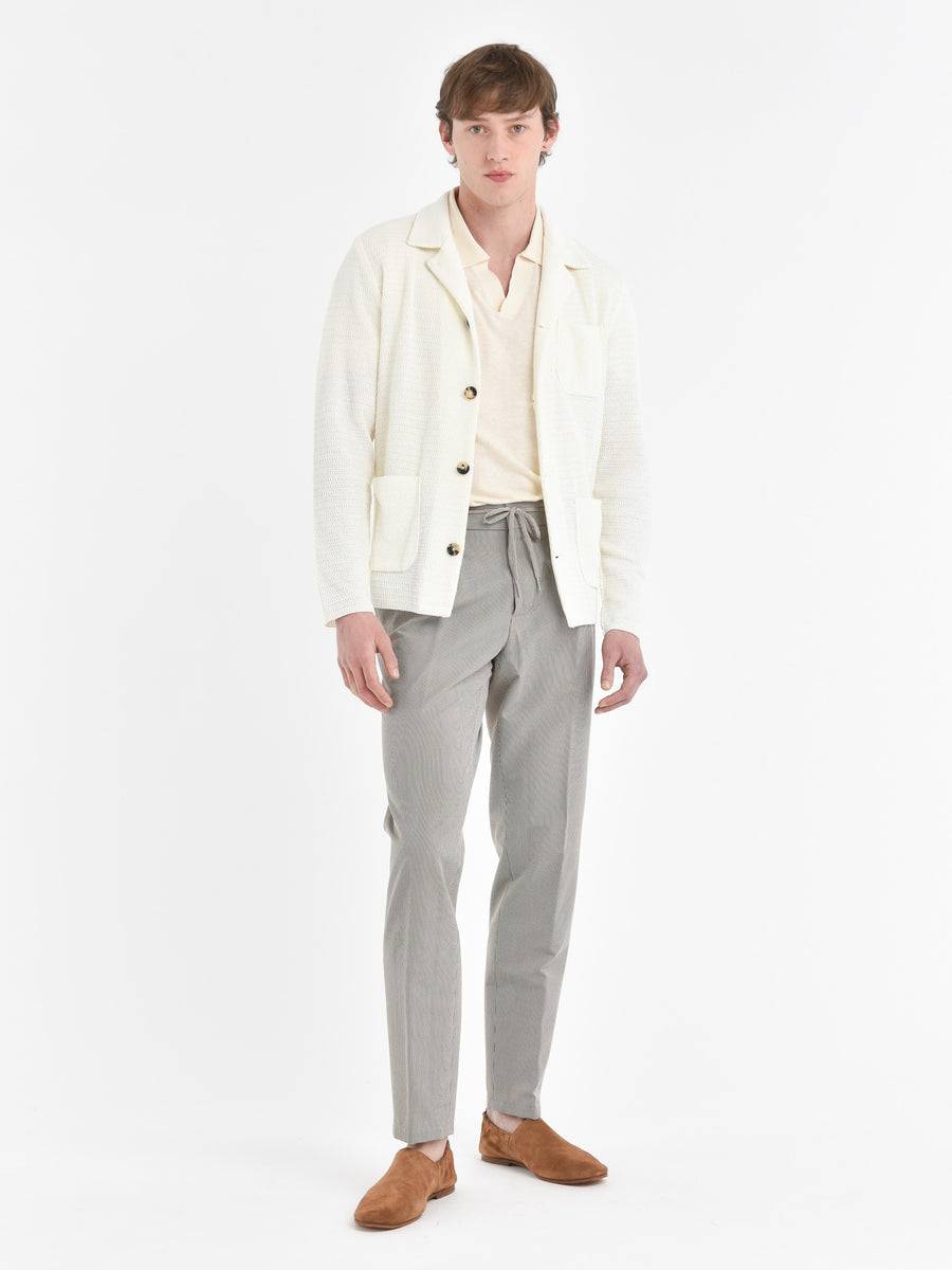 Paoloni Overshirt In Maglia Misto Cotone