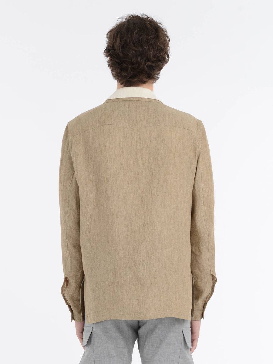 Paoloni Overshirt Lino Delavè
