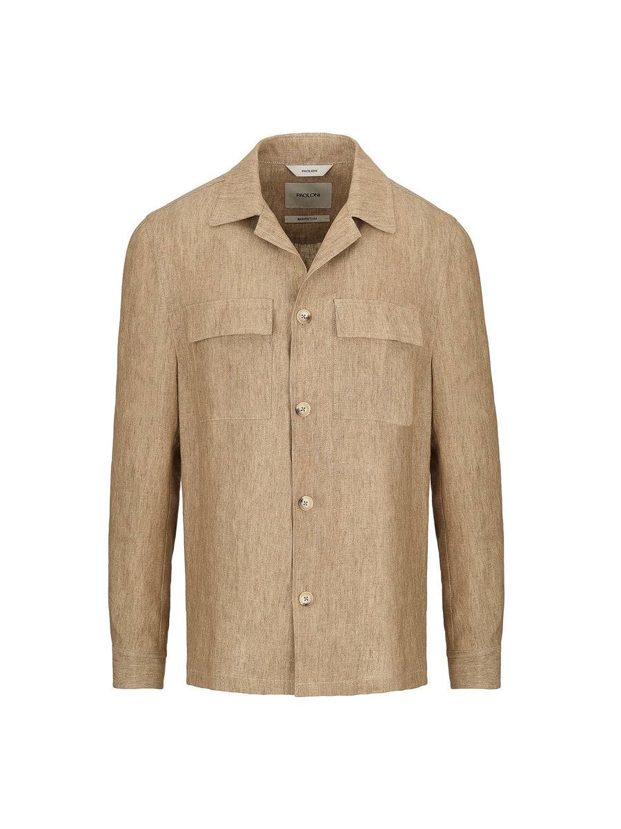 Paoloni Overshirt lino delavè