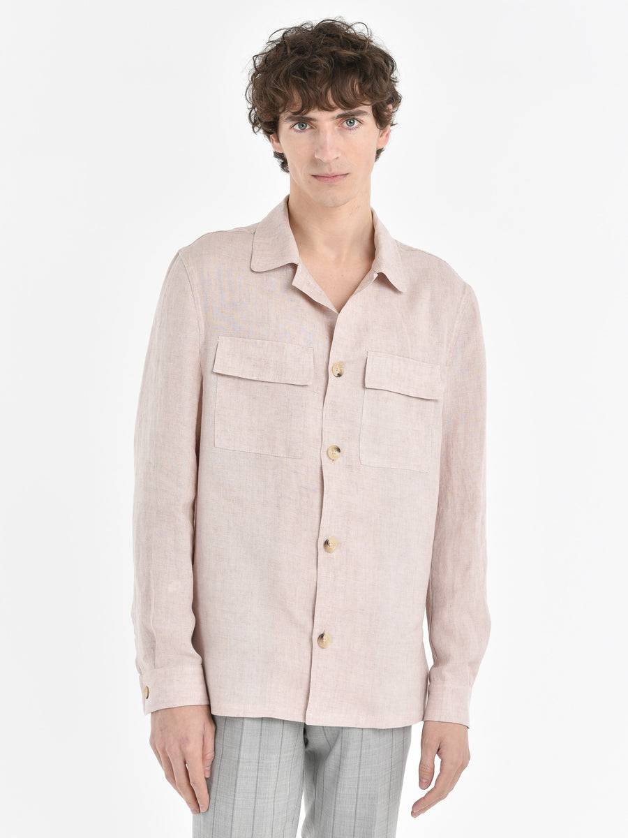 Paoloni Overshirt Lino Delavè