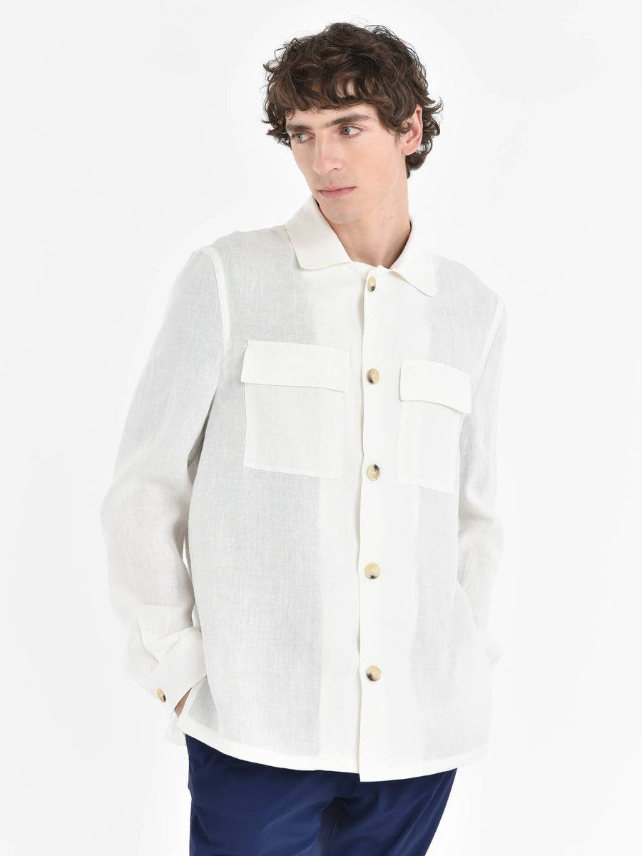 Paoloni Overshirt Lino Delavè