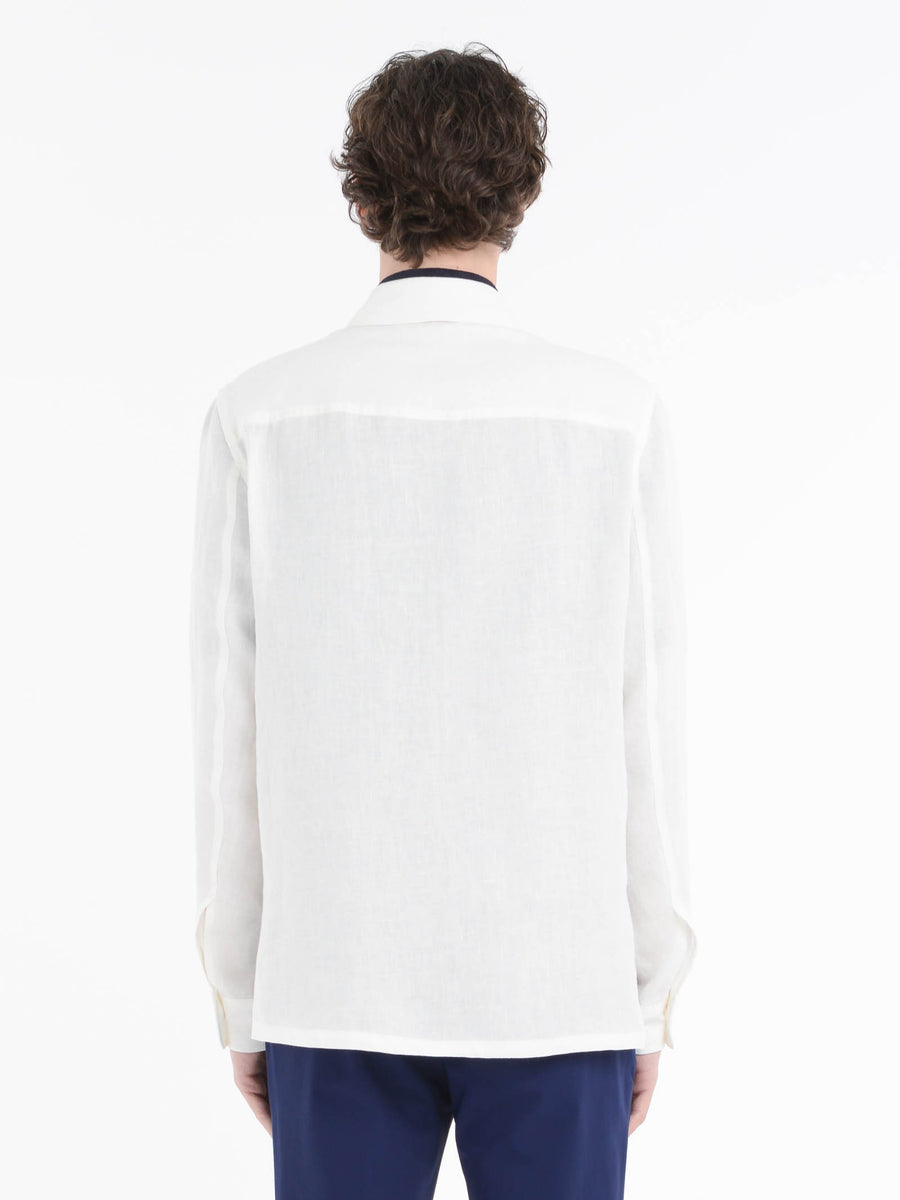 Paoloni Overshirt Lino Delavè