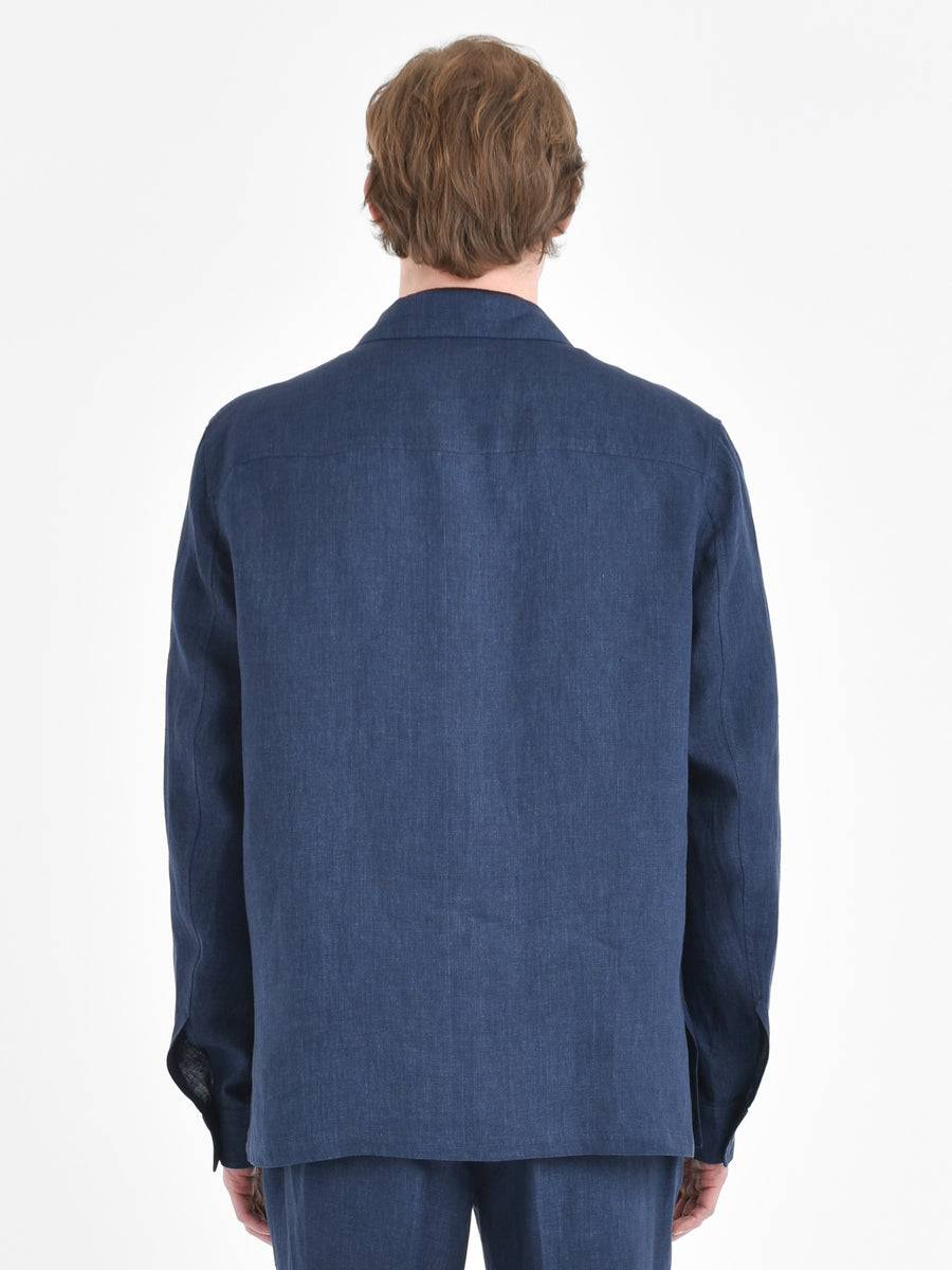 Paoloni Overshirt Lino Delavè