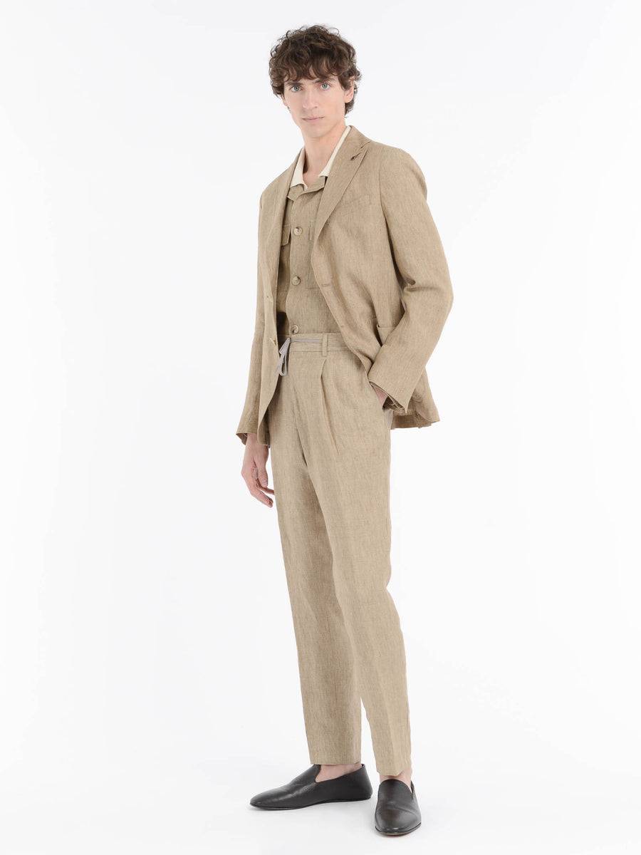 Paoloni Pantalone Jogging Lino Delavè