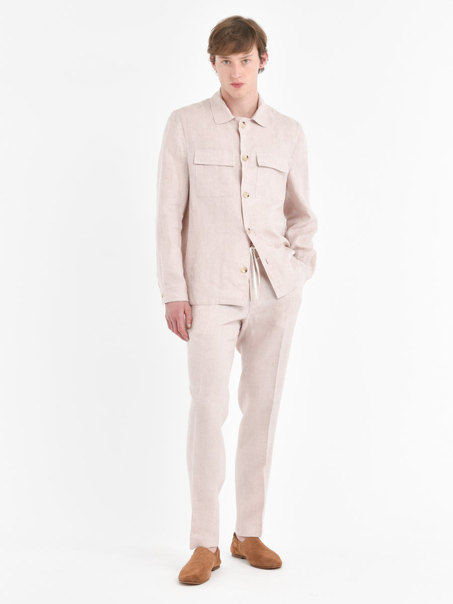 Paoloni Pantalone Jogging Lino Delavè