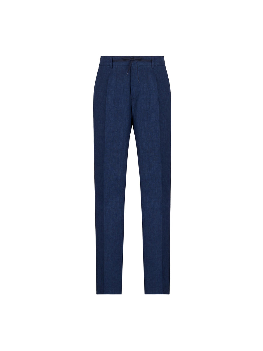 Paoloni Pantalone jogging lino delavè