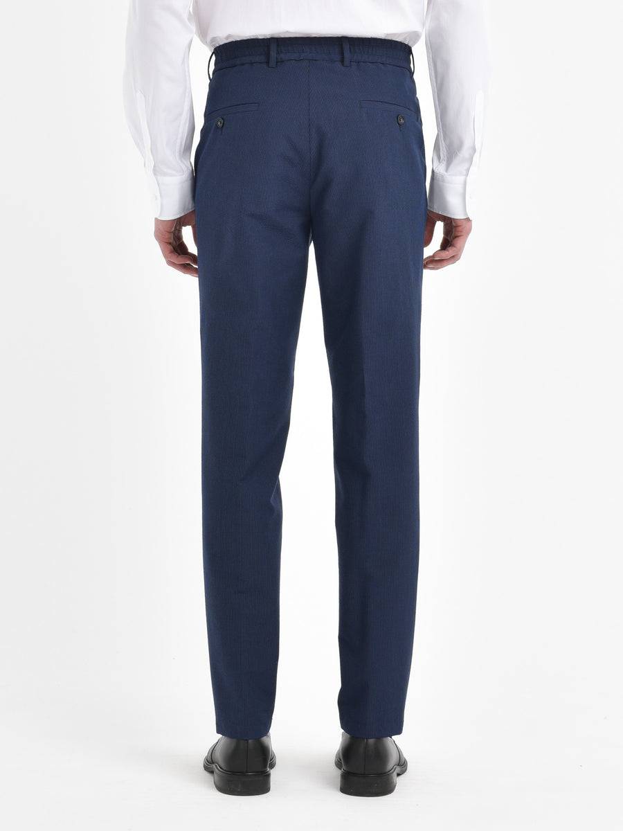 Paoloni Pantalone Jogging Seersucker Gessato