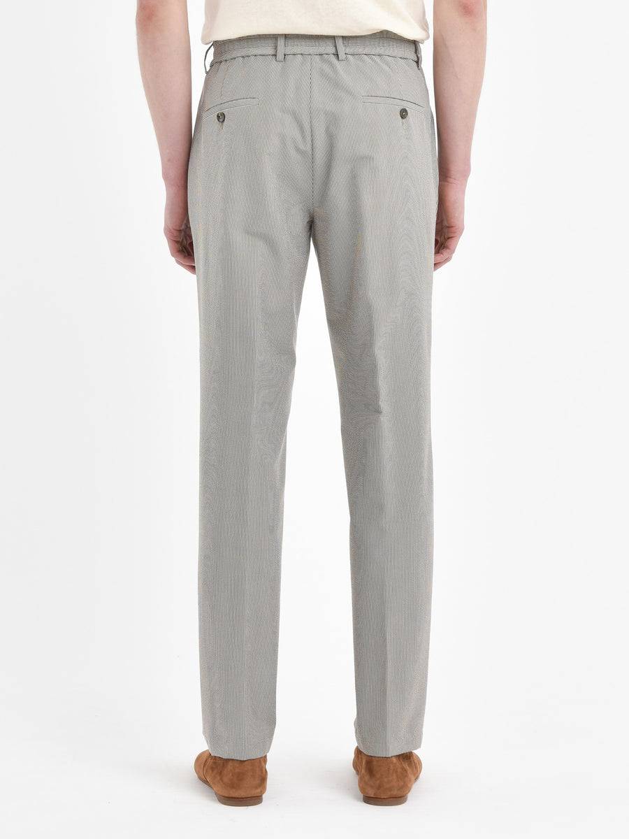 Paoloni Pantalone Jogging Seersucker Gessato