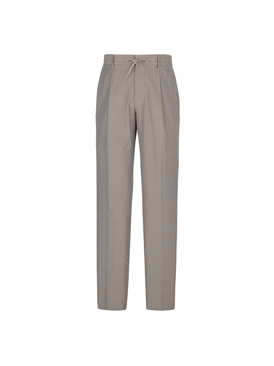 Paoloni Pantalone jogging seersucker gessato