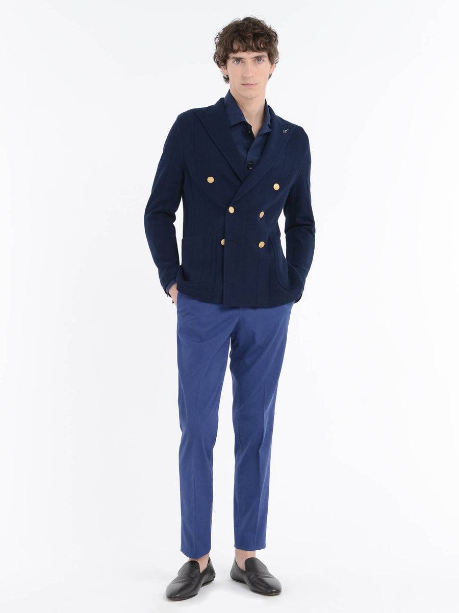 Paoloni Pantalone Slim Misto Cotone Stretch