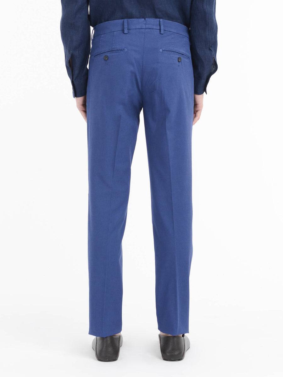 Paoloni Pantalone Slim Misto Cotone Stretch