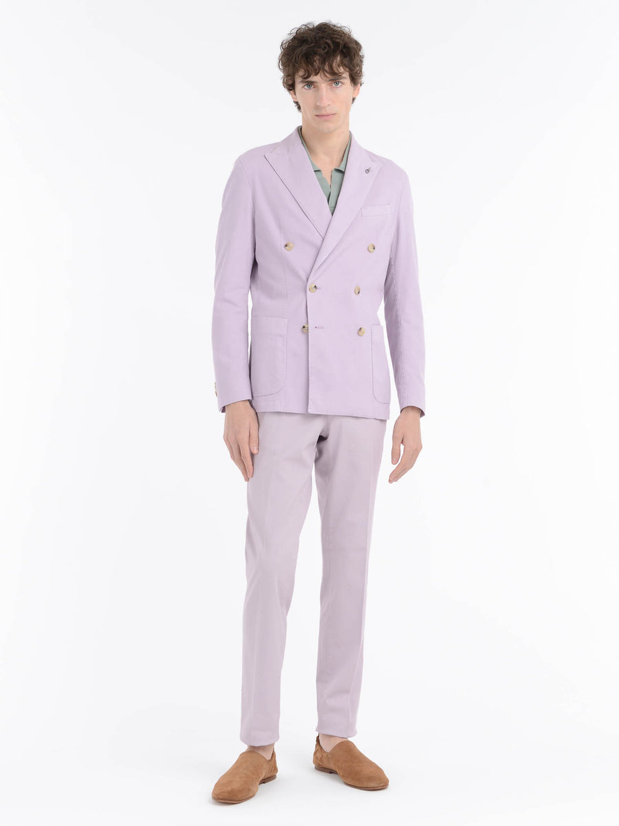 Paoloni Pantalone Slim Misto Cotone Stretch