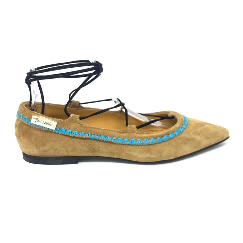 Passion Blanche Brigitte Scamosciata Cammello + Ric Turch