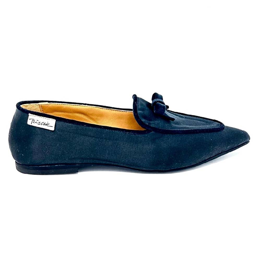 Passion Blanche Grace Raso Nero Profilo Velluto Nero