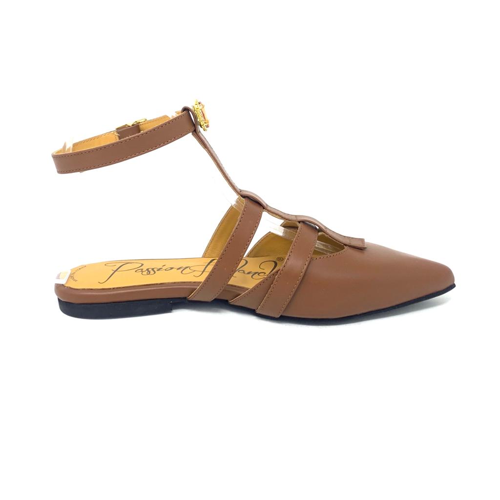 Passion Blanche Bibì pelle cuoio + pietra rosa