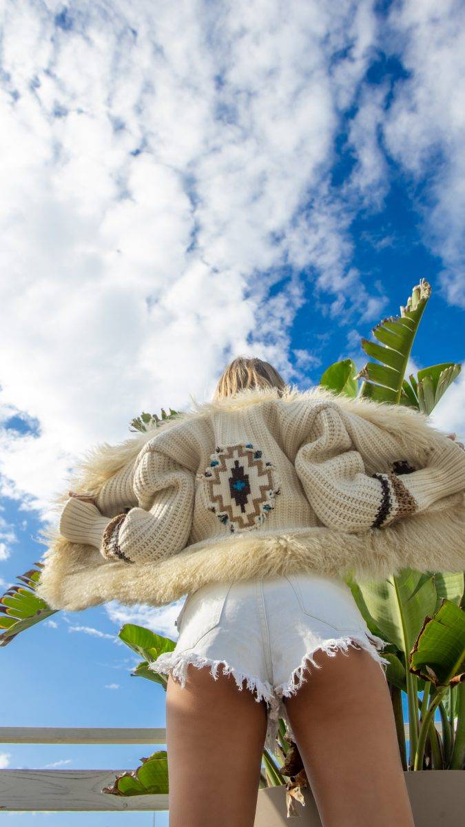 Passion Blanche GIACCA LANA PANNA + MONGOLIA