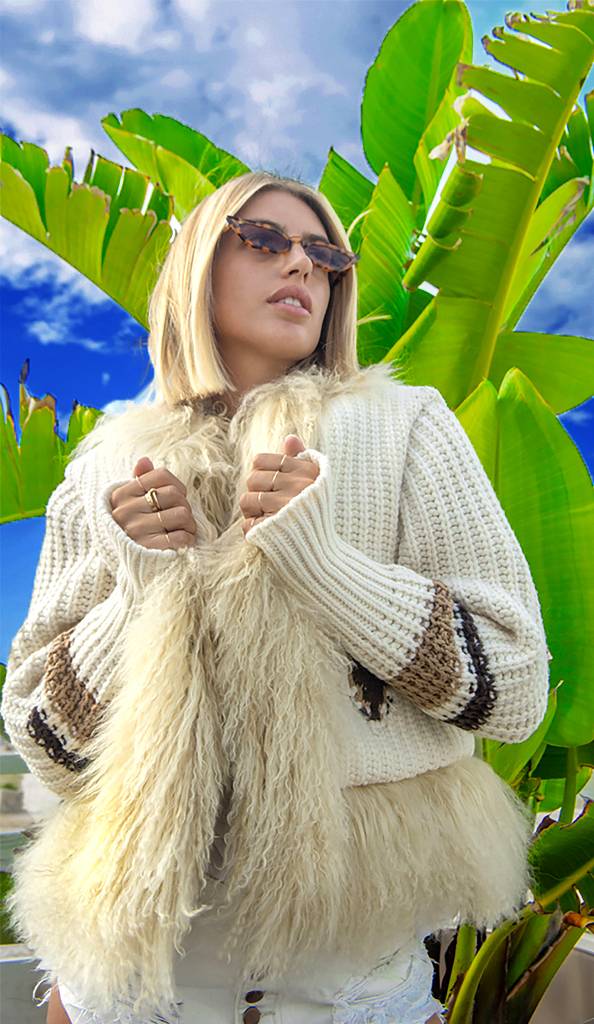 Passion Blanche GIACCA LANA PANNA + MONGOLIA