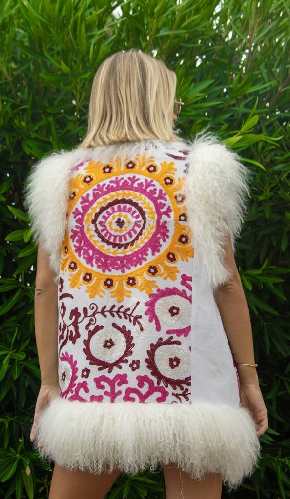 Passion Blanche GILET INDIA H 70 MONGOLIA BIANCA