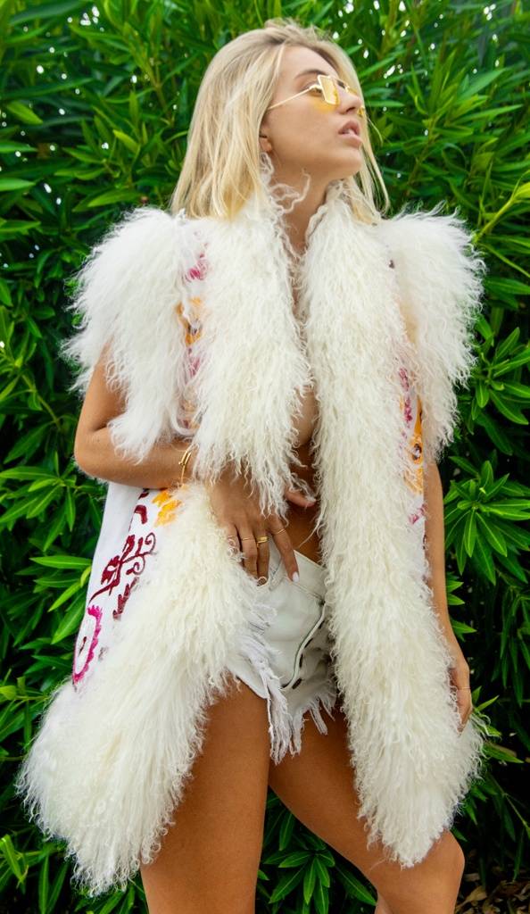 Passion Blanche GILET INDIA H 70 MONGOLIA BIANCA