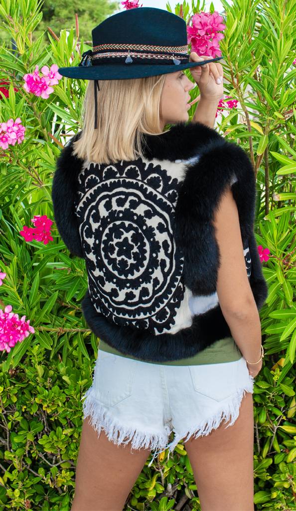 Passion Blanche GILET VOLPE NERA