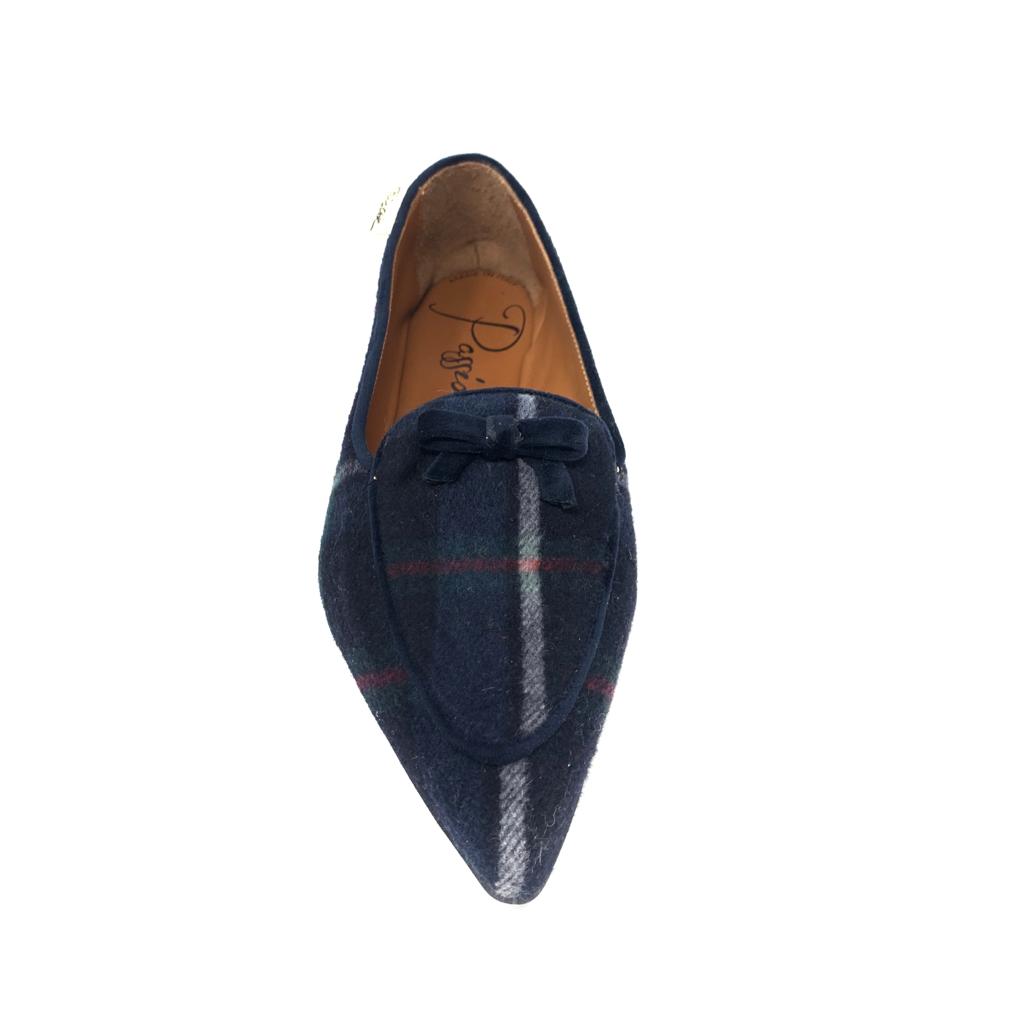 Passion Blanche Grace Lana Tartan Blu