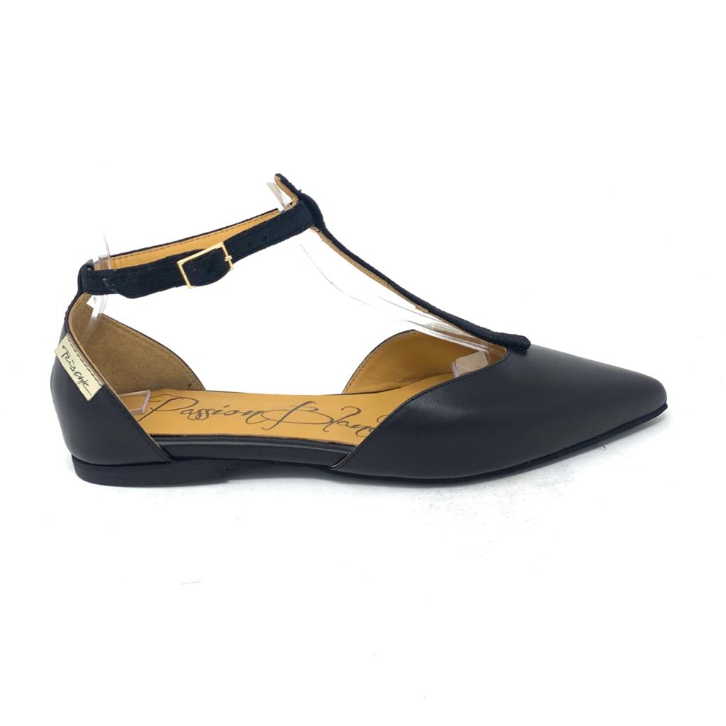 Passion Blanche Mimì pelle nera e velluto