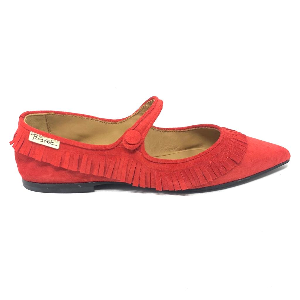 Passion Blanche Sophia Scamosciata Rossa Frangia