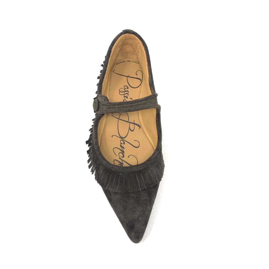 Passion Blanche Sophia Scamosciata T.Moro Frangia